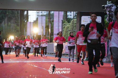 Race photo from Smartfren Run 2024