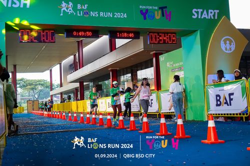 Race photo from BAF LIONS RUN 2024