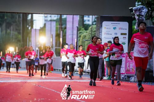 Race photo from Smartfren Run 2024