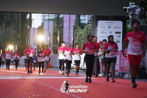 Race photo from Smartfren Run 2024