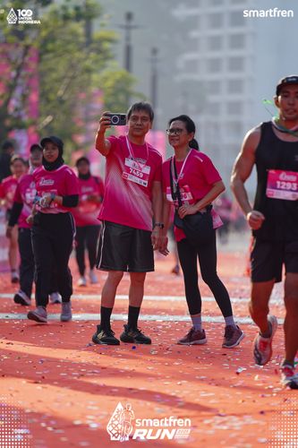 Race photo from Smartfren Run 2025 