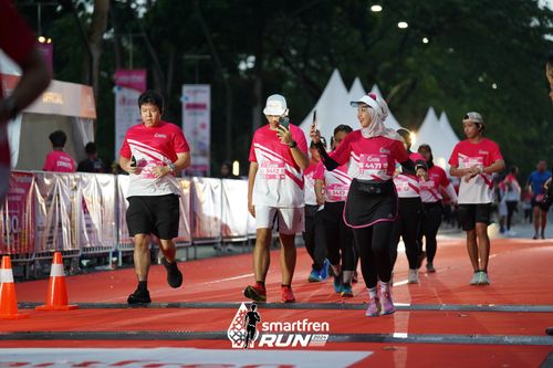 Race photo from Smartfren Run 2024