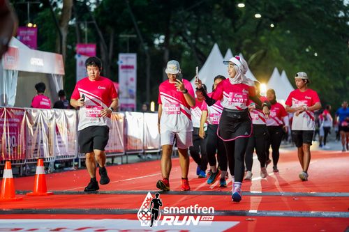 Race photo from Smartfren Run 2024