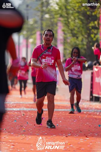 Race photo from Smartfren Run 2025 