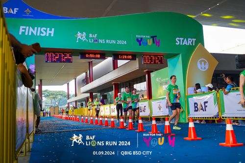 Race photo from BAF LIONS RUN 2024