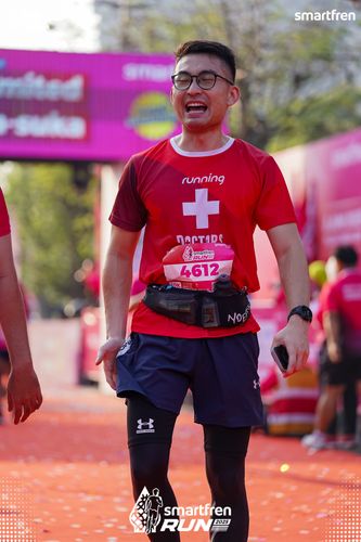 Race photo from Smartfren Run 2025 