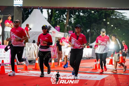Race photo from Smartfren Run 2024