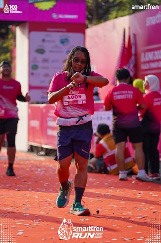 Race photo from Smartfren Run 2025 