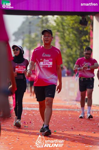 Race photo from Smartfren Run 2025 