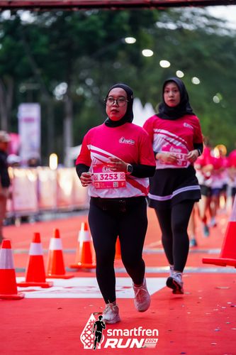 Race photo from Smartfren Run 2024