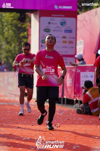 Race photo from Smartfren Run 2025 
