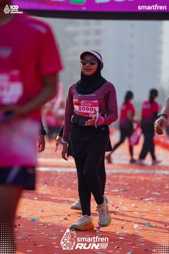 Race photo from Smartfren Run 2025 