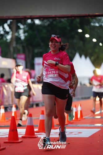 Race photo from Smartfren Run 2024
