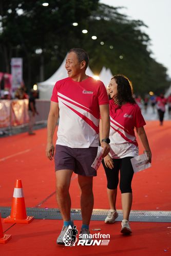 Race photo from Smartfren Run 2024