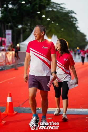 Race photo from Smartfren Run 2024