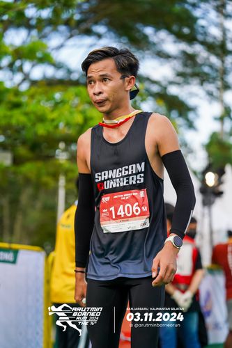 Race photo from Arutmin Borneo Run 2024