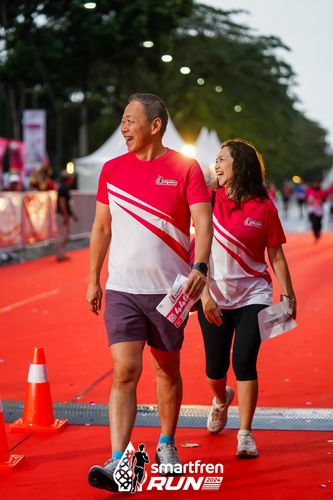 Race photo from Smartfren Run 2024
