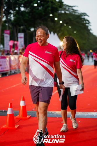 Race photo from Smartfren Run 2024
