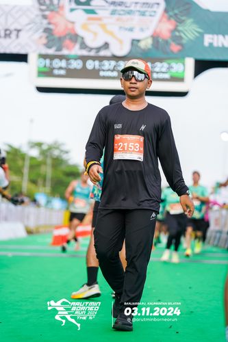 Race photo from Arutmin Borneo Run 2024