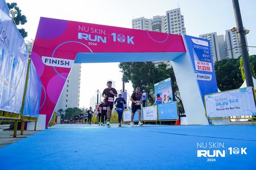 Race photo from Nu Skin Run 10K