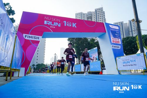 Race photo from Nu Skin Run 10K