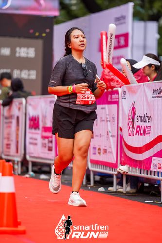 Race photo from Smartfren Run 2024