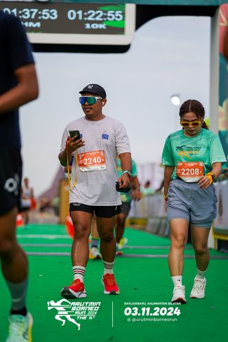 Race photo from Arutmin Borneo Run 2024