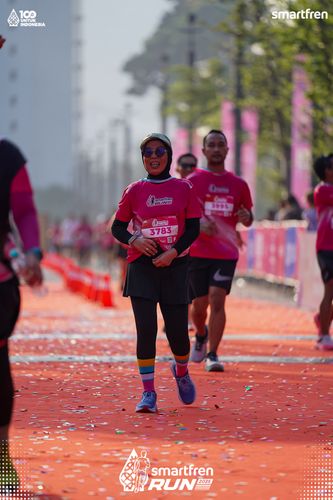 Race photo from Smartfren Run 2025 