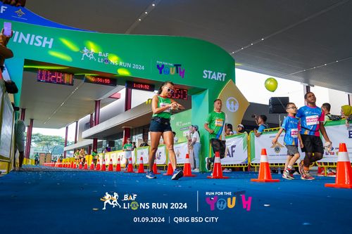 Race photo from BAF LIONS RUN 2024