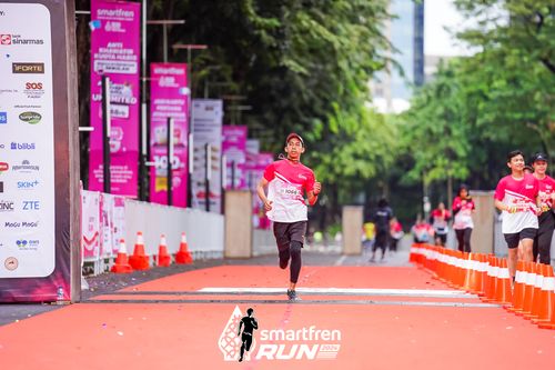 Race photo from Smartfren Run 2024