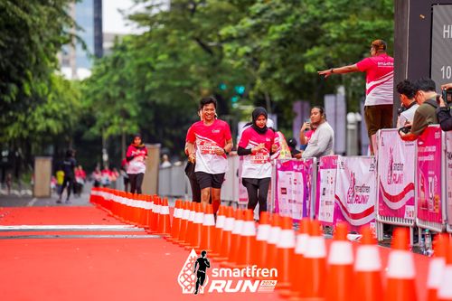 Race photo from Smartfren Run 2024