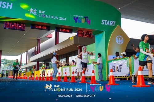 Race photo from BAF LIONS RUN 2024
