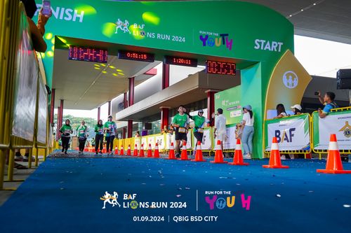 Race photo from BAF LIONS RUN 2024