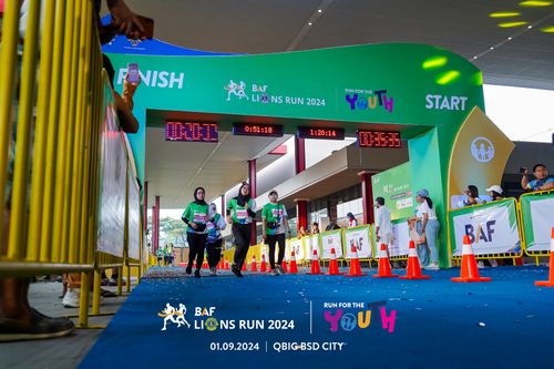 Race photo from BAF LIONS RUN 2024