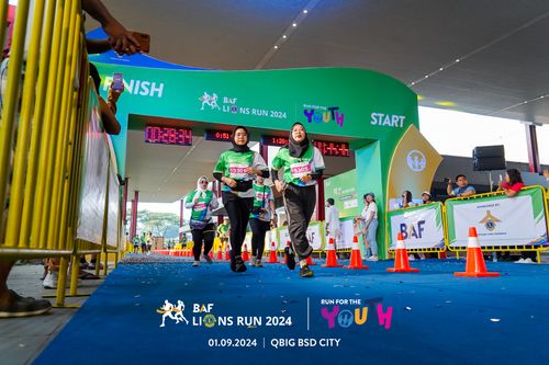 Race photo from BAF LIONS RUN 2024