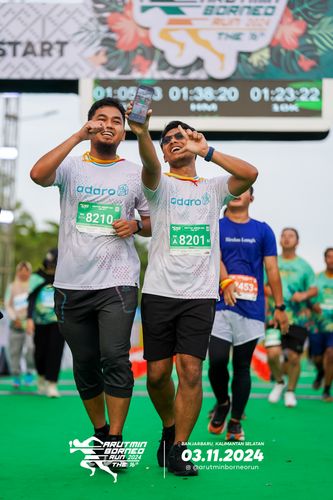 Race photo from Arutmin Borneo Run 2024