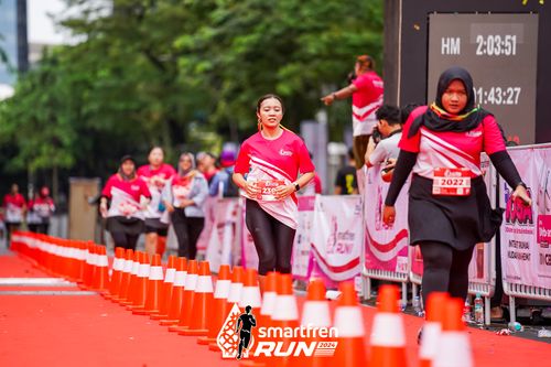 Race photo from Smartfren Run 2024