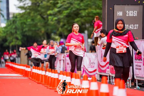 Race photo from Smartfren Run 2024
