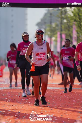 Race photo from Smartfren Run 2025 