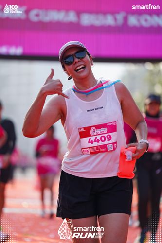 Race photo from Smartfren Run 2025 