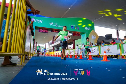 Race photo from BAF LIONS RUN 2024