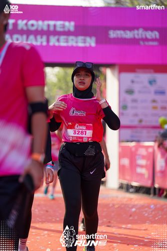 Race photo from Smartfren Run 2025 