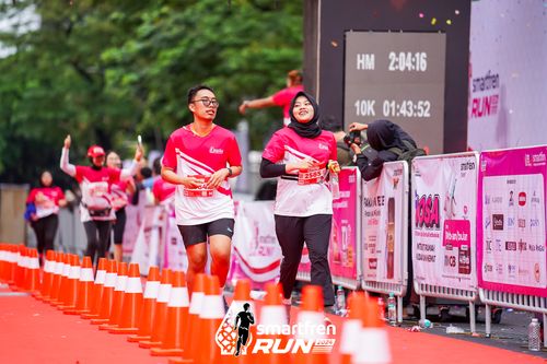 Race photo from Smartfren Run 2024