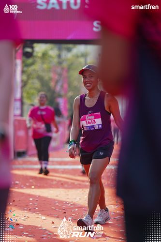 Race photo from Smartfren Run 2025 
