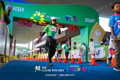 Race photo from BAF LIONS RUN 2024