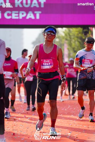 Race photo from Smartfren Run 2025 