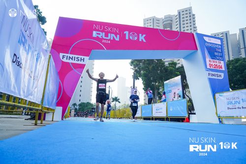 Race photo from Nu Skin Run 10K