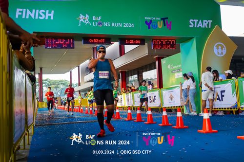 Race photo from BAF LIONS RUN 2024