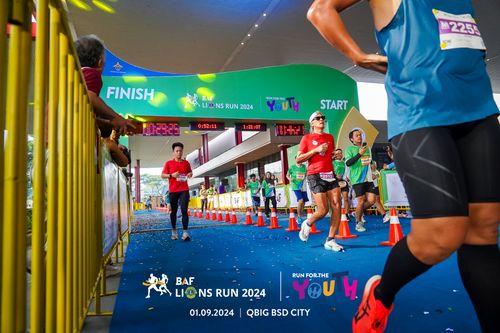 Race photo from BAF LIONS RUN 2024