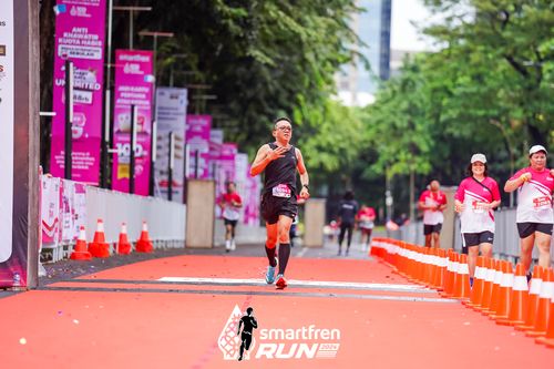 Race photo from Smartfren Run 2024